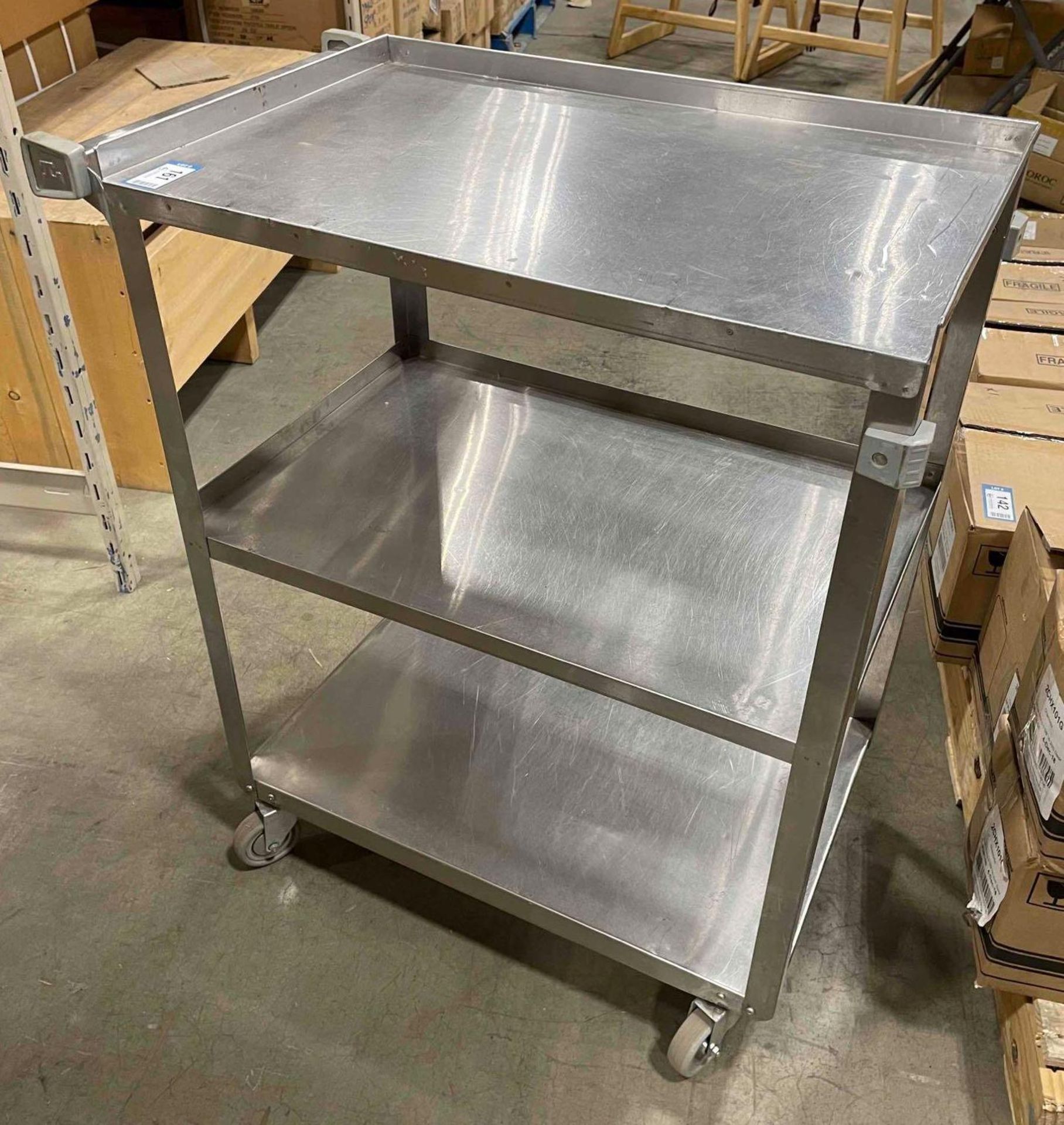 LAKESIDE 311 STAINLESS STEEL UTILITY CART 27" X 16" X 32" 300 LB CAPACITY