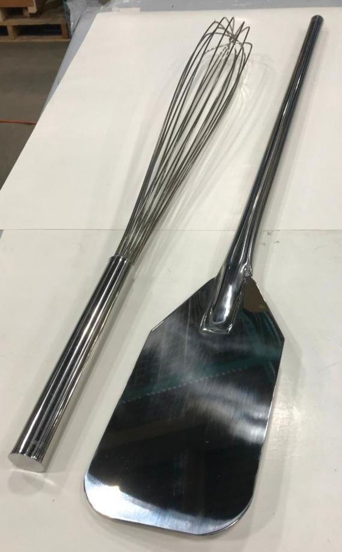 36" STAINLESS STEEL MIXING PADDLE & 30" STAINLESS STEEL FRENCH HOTEL WHIP - Image 2 of 2