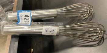 (2) 10" FRENCH WHIP, JOHNSON ROSE 33610, NEW