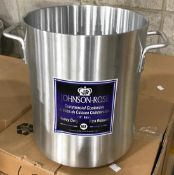 16QT HEAVY DUTY ALUMINUM STOCK POT, JOHNSON ROSE 65716 - NEW