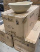 3 CASES OF CANYON RIDGE SAND 8 1/4" BOWL - 12/CASE, ARCOROC - NEW