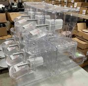 (12) TRADE FIXTURES BULK SCOOP BINS