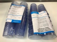 12 OZ PLASTIC STACKABLE BLUE TUMBLERS - LOT OF 24 - NEW