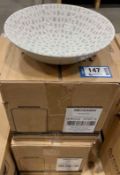 2 CASES OF DUDSON MOSAIC GREY 8" CHEF BOWL, 12/CASE - MADE IN ENGLAND