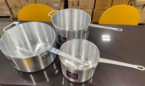 3-PIECE COOKWARE SET – 11 QT, 8.5 QT & 5 QT SAUTE PANS