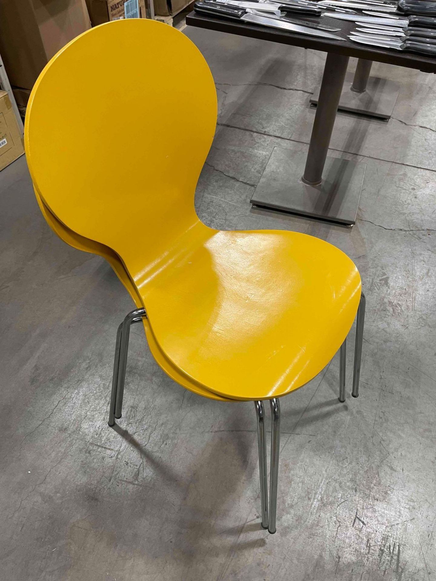 (2) STRUCTUBE YELLOW BENTWOOD CHAIR - Image 2 of 3