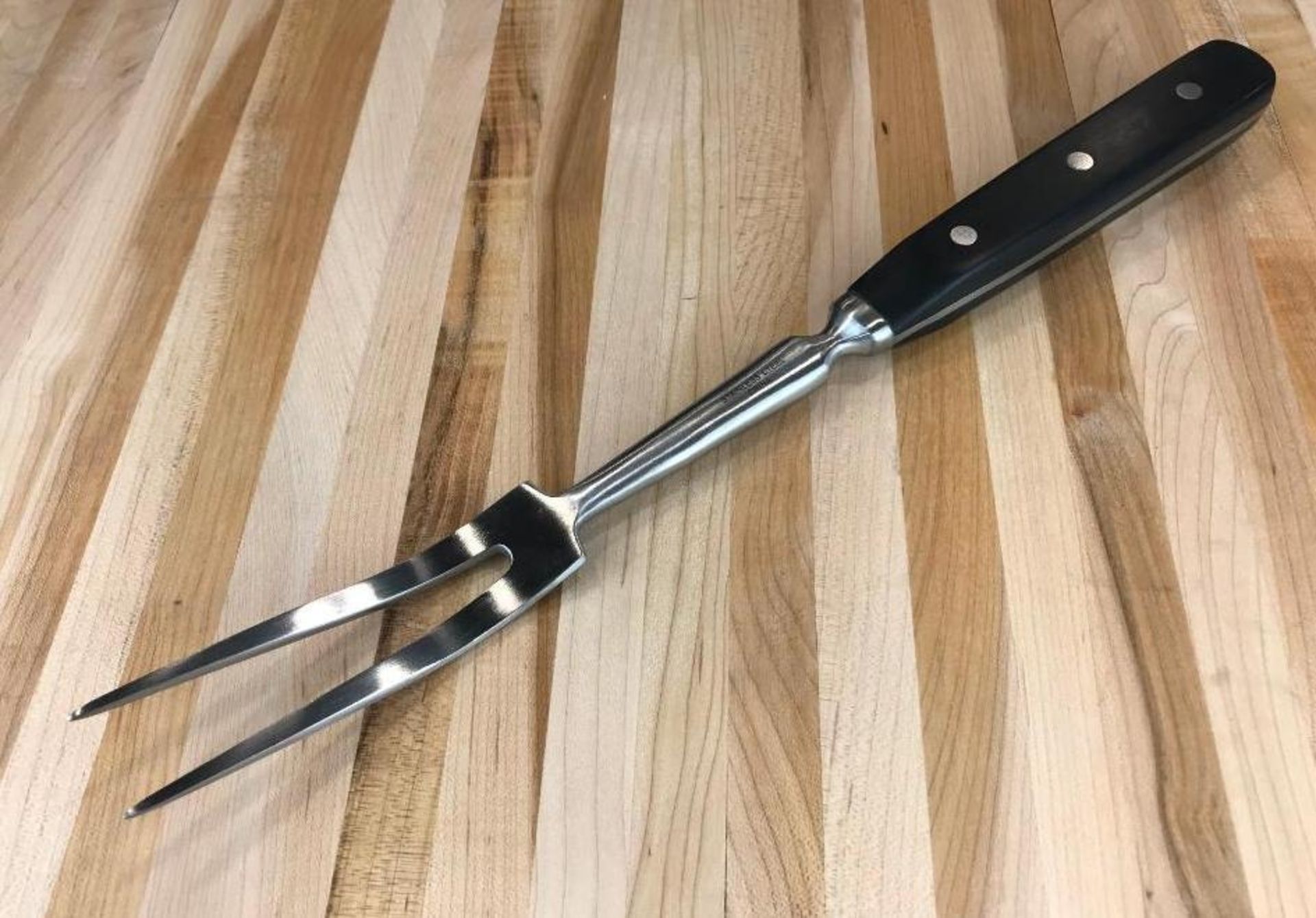 8" NELLA FORGED CHEF'S KNIFE & 13.5" STAINLESS STEEL COOK'S FORK - Image 3 of 3