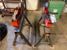 Lot of (2) Pipe Roller Stands