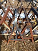 Lot of (2) Steel Pipe Stands