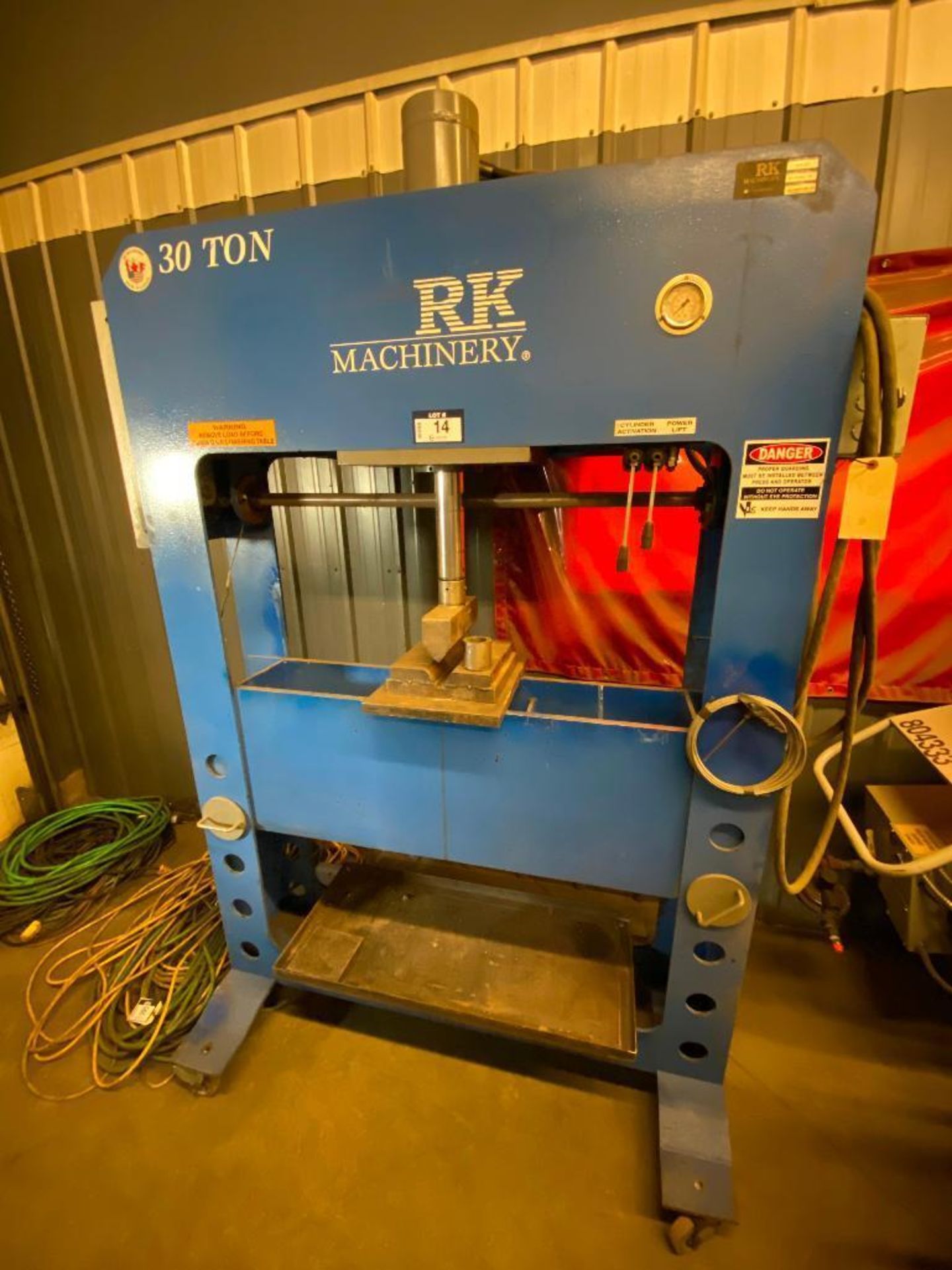 RK Machinery HFP-30T 30-Ton Shop Press