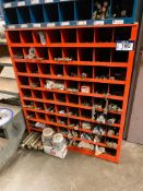 72- Compartment Parts Bin w/ Asst. Bolts, Nuts, etc.