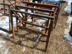 Lot of (3) Steel Pipe Stands