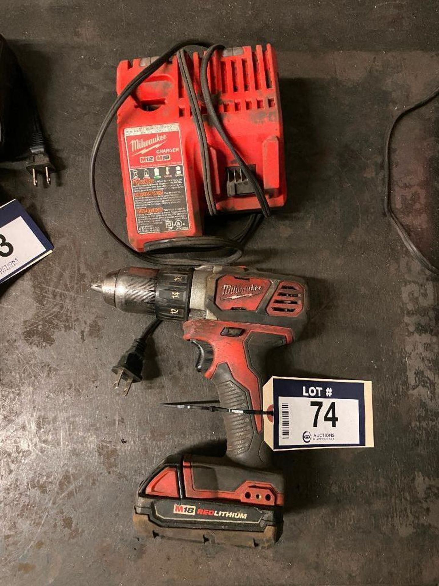 Milwaukee 1/2" Drill Driver w/ (1) Battery, Charger, etc. - Image 2 of 3