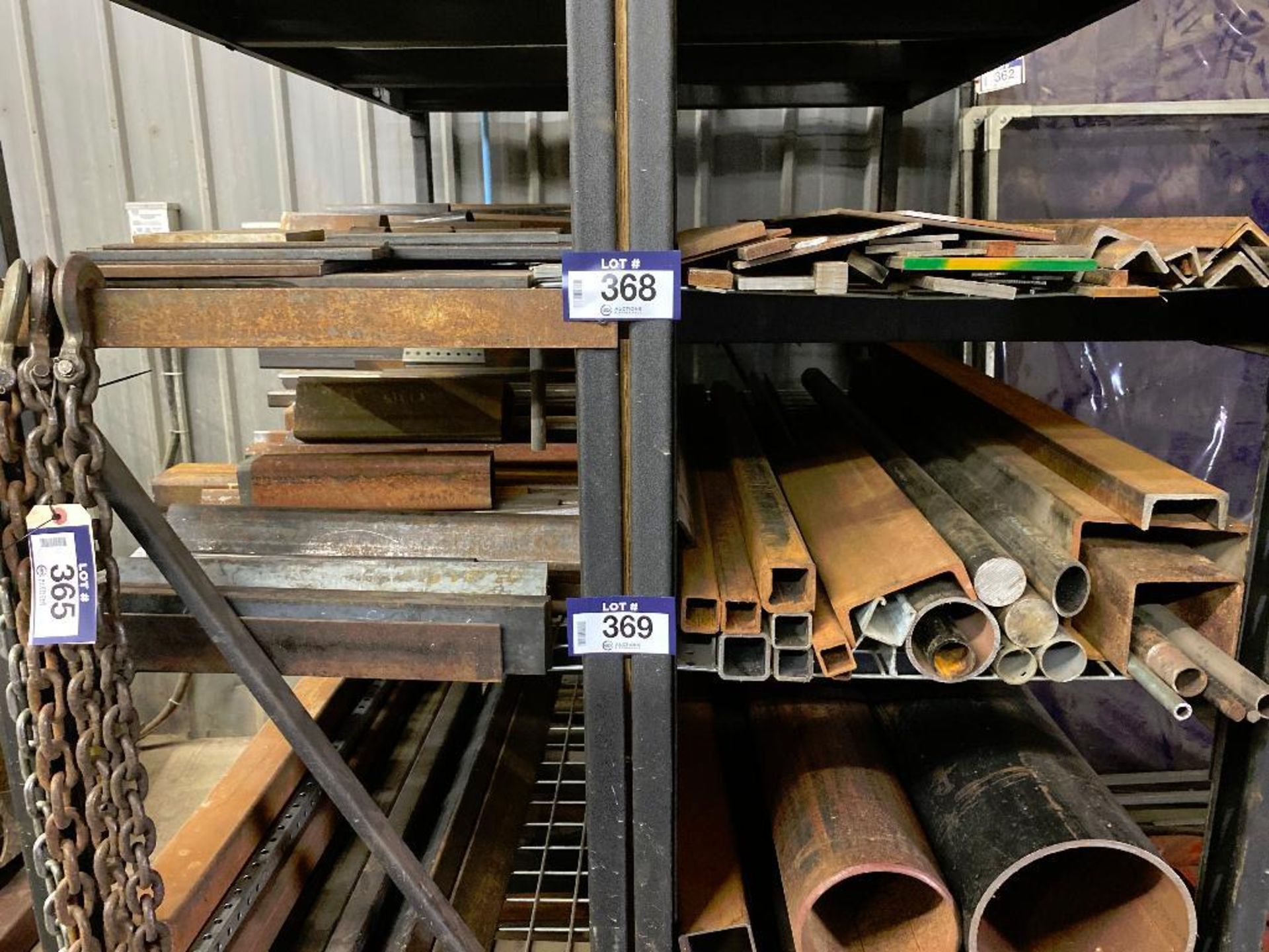 Lot of Asst. Steel including Channel Iron, Square Tubing, Bar Stock,