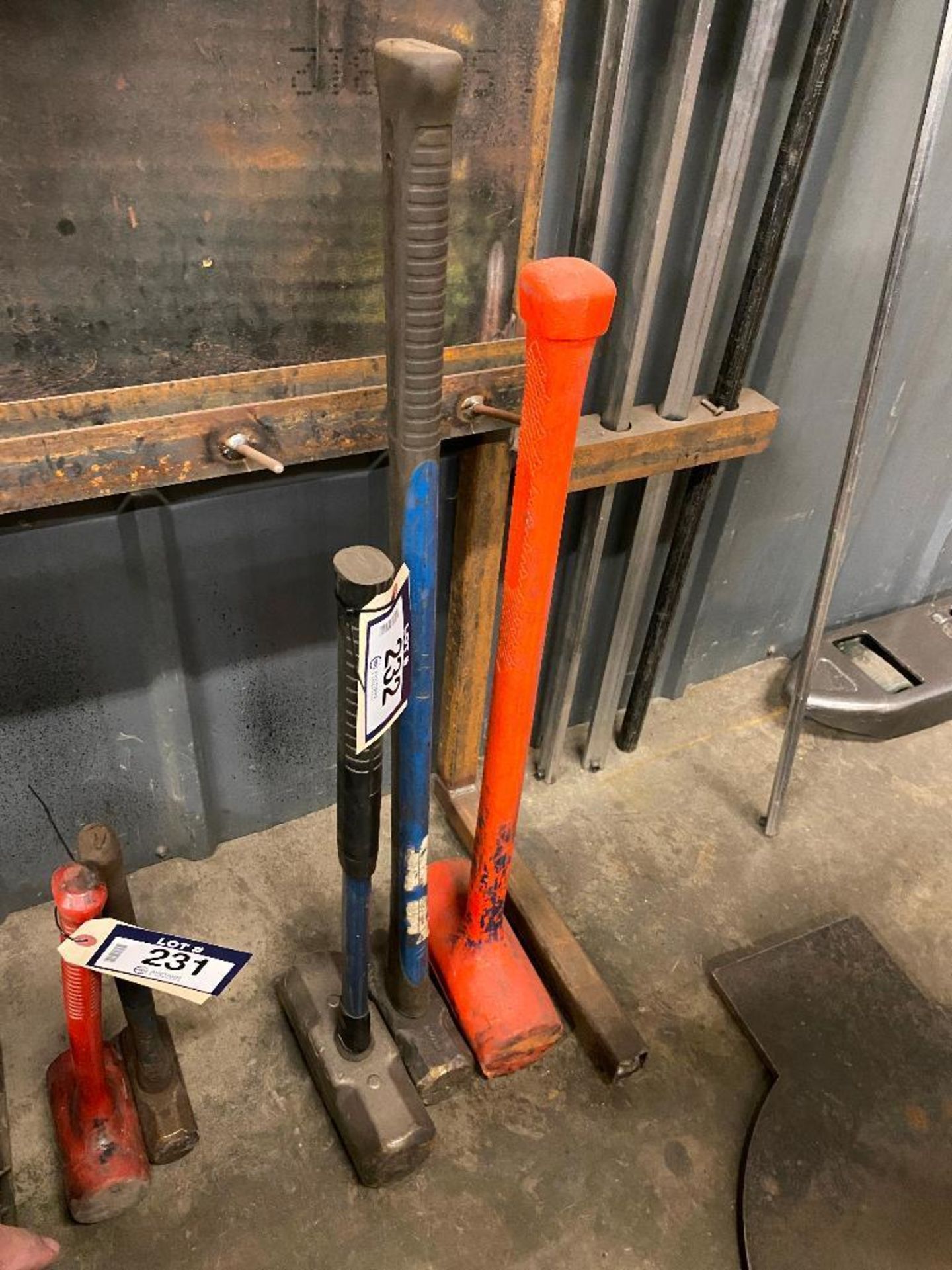 Lot of (2) Asst. Sledge Hammers and (1) Dead blow Hammer