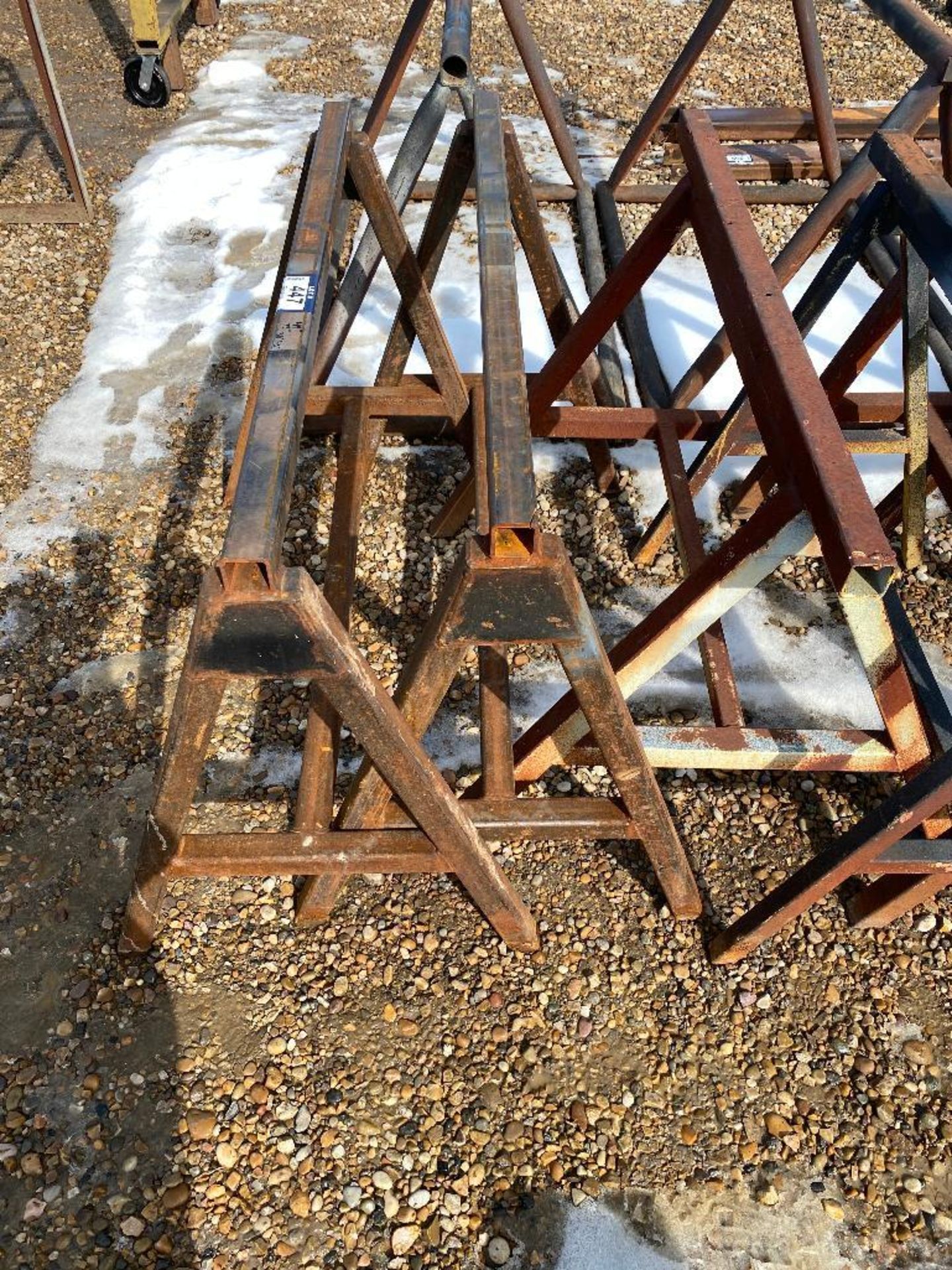 Lot of (3) Steel Pipe Stands - Image 2 of 2