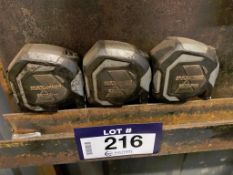 Lot of (3) Maximum Tape Measures