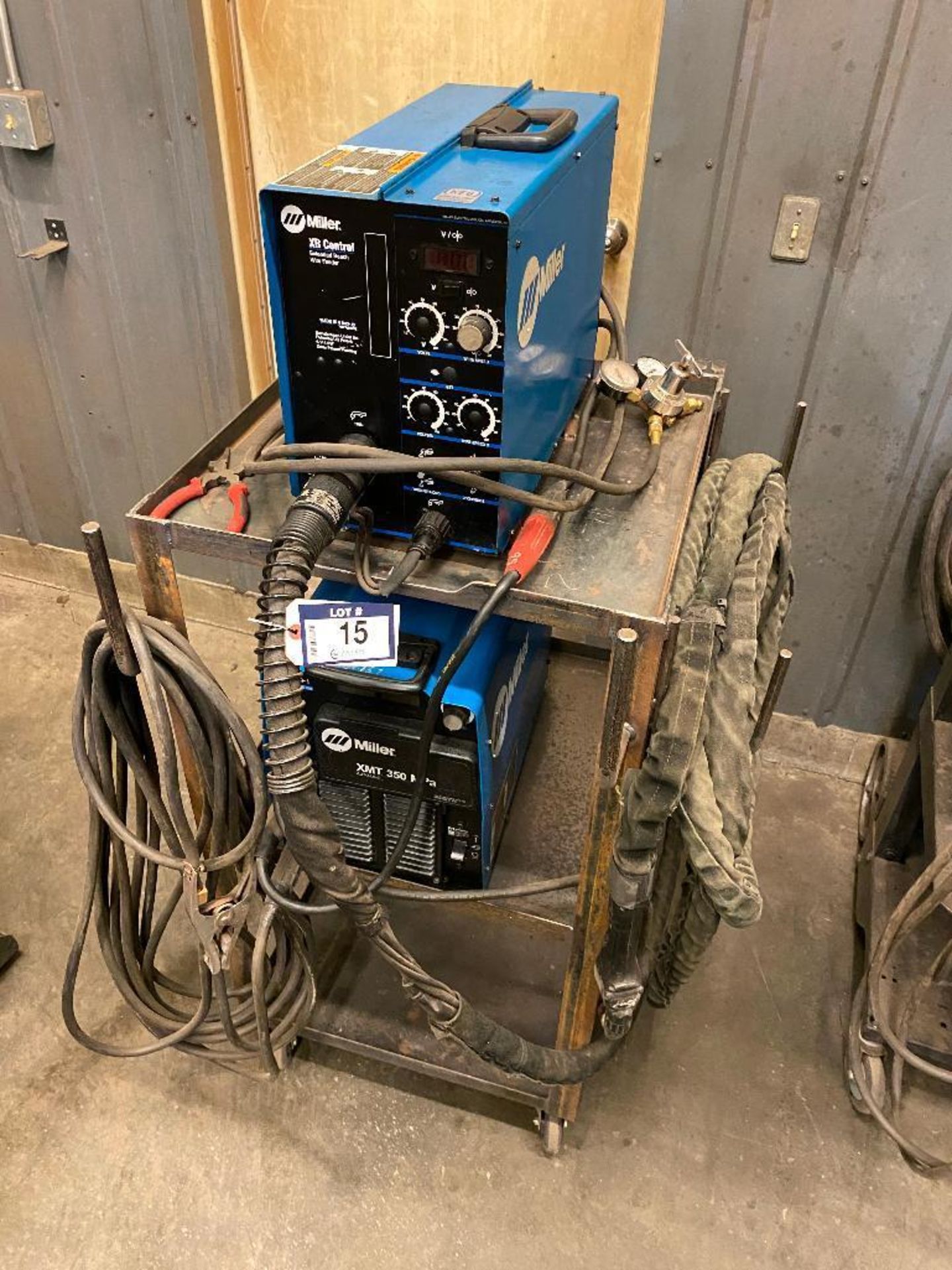 Miller XMT 350 Mpa Welder w/ Miller XR Control Extended Reach Wire Feeder, Miller XR Aluma-Pro Gun, - Image 3 of 10