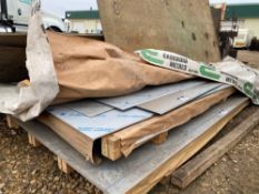 Lot of Asst. #4 Brushed, 18ga. Stainless Sheets (8) 4' X 10'