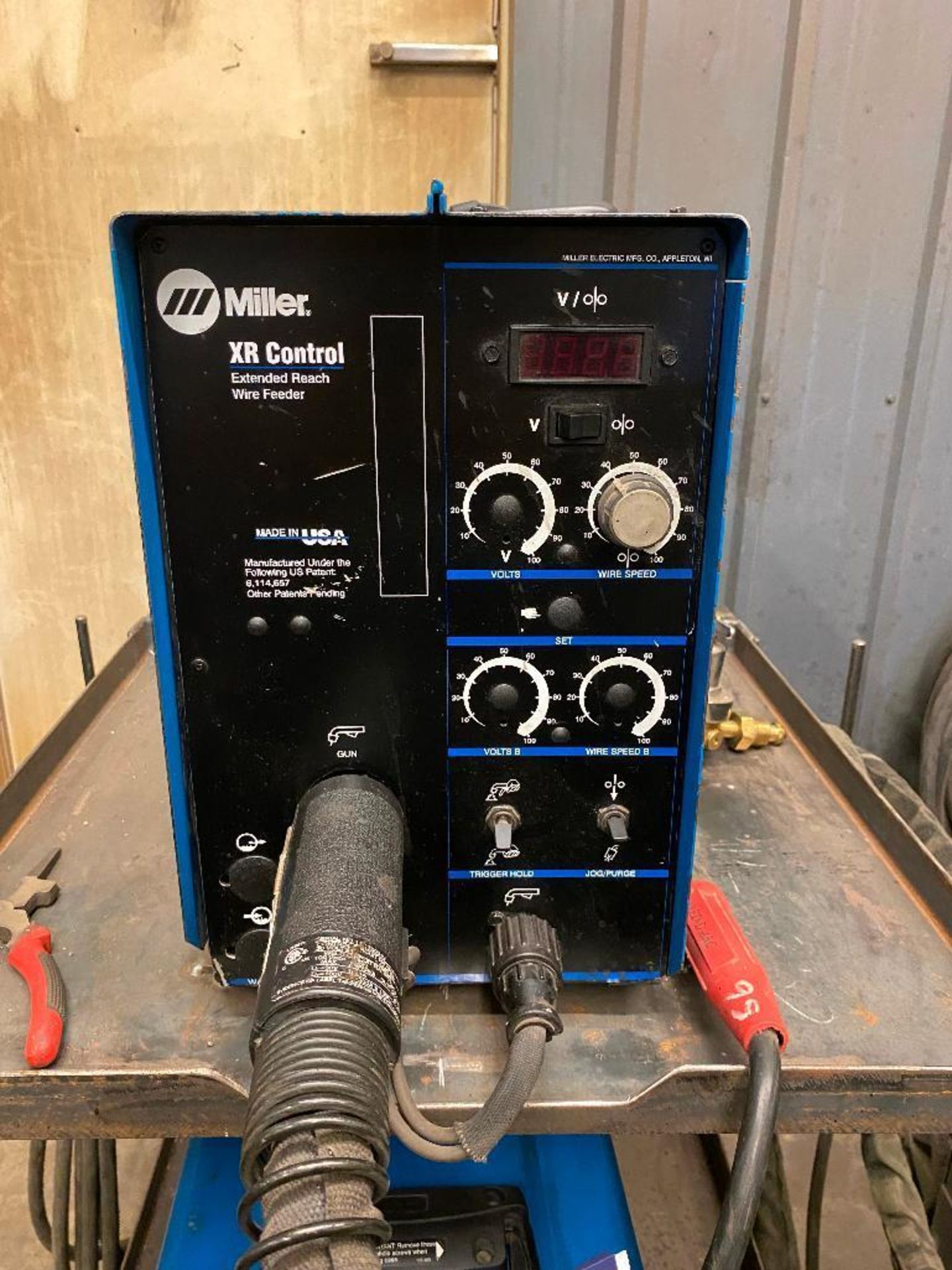 Miller XMT 350 Mpa Welder w/ Miller XR Control Extended Reach Wire Feeder, Miller XR Aluma-Pro Gun, - Image 9 of 10