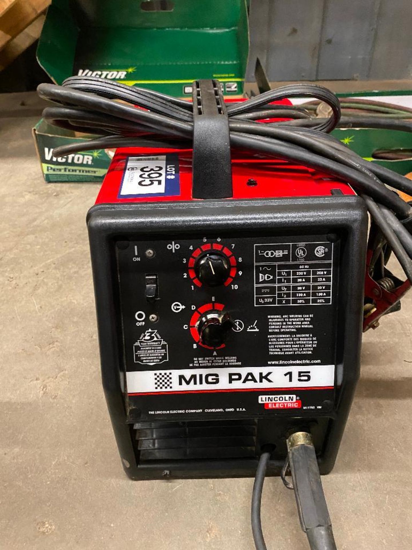 Lincoln Electric MIG PAK 15 Welder - Image 3 of 4
