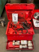 Milwaukee Electromagnetic Drill Press 4270-20 w/ Asst. Annular Cutters, Case, etc.