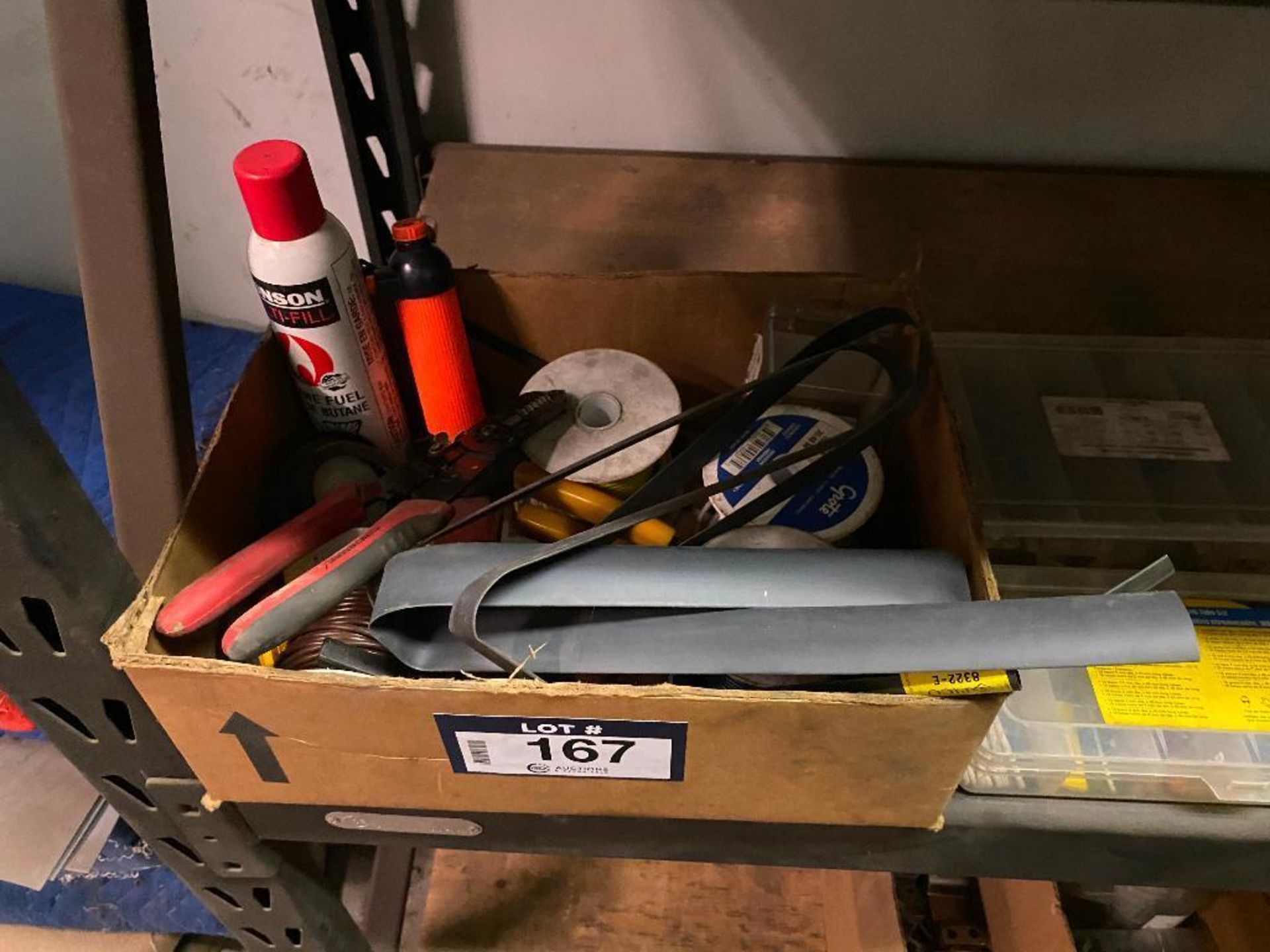 Lot of Asst. Electrical Wire, Heat Shrink, Torch, Wire Stripper, etc. - Image 2 of 3