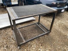 51" X 32" X 41" Mobile Steel 2-Tier Shop Cart