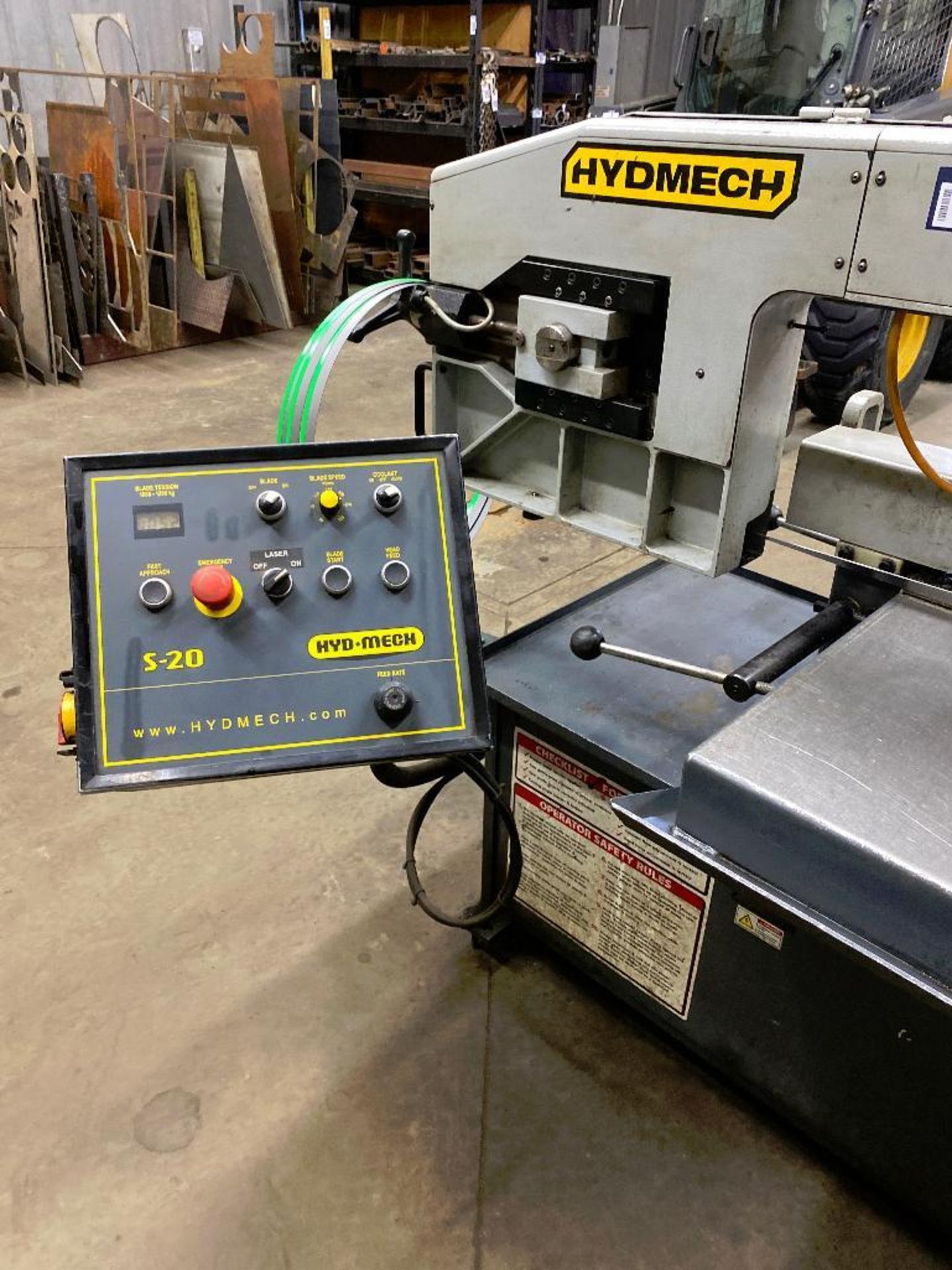 Hydmech S-20 Series 3 Hydraulic Band Saw w/ Extra Blade - Image 5 of 9