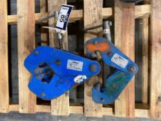 Lot of (1) 3-Ton Beam Clamp and (1) 2-Ton Beam Clamp