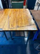 5' X 3' Wood Top Table