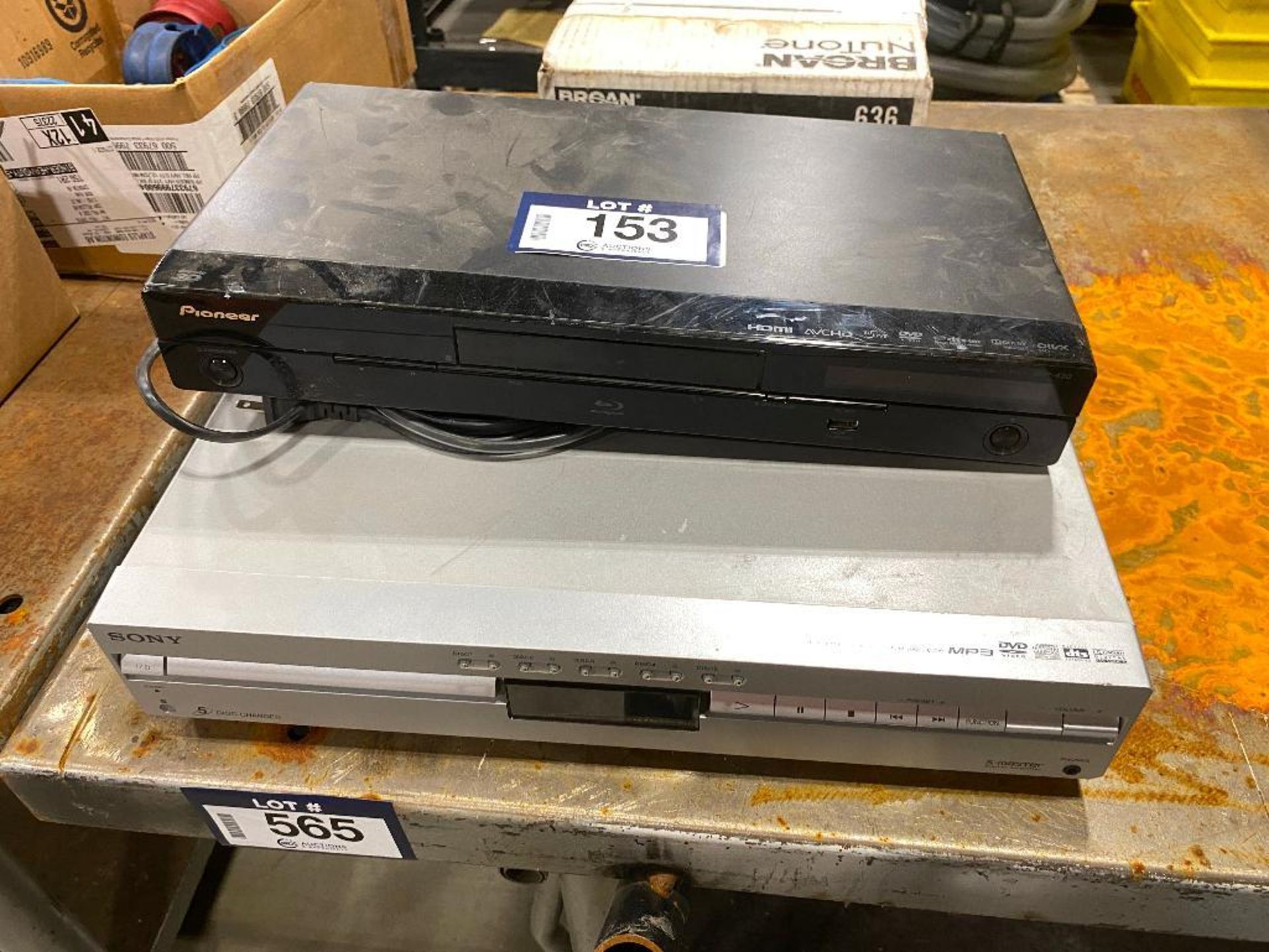 Lot of Sony DVD Player, and Pioneer Blu-Ray Player