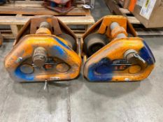 Lot of (2) Kito Corp. 3-Ton Beam Rollers