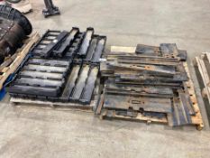 Pallet of Asst. Triple Bar Grousers and CAT Rubber Pads