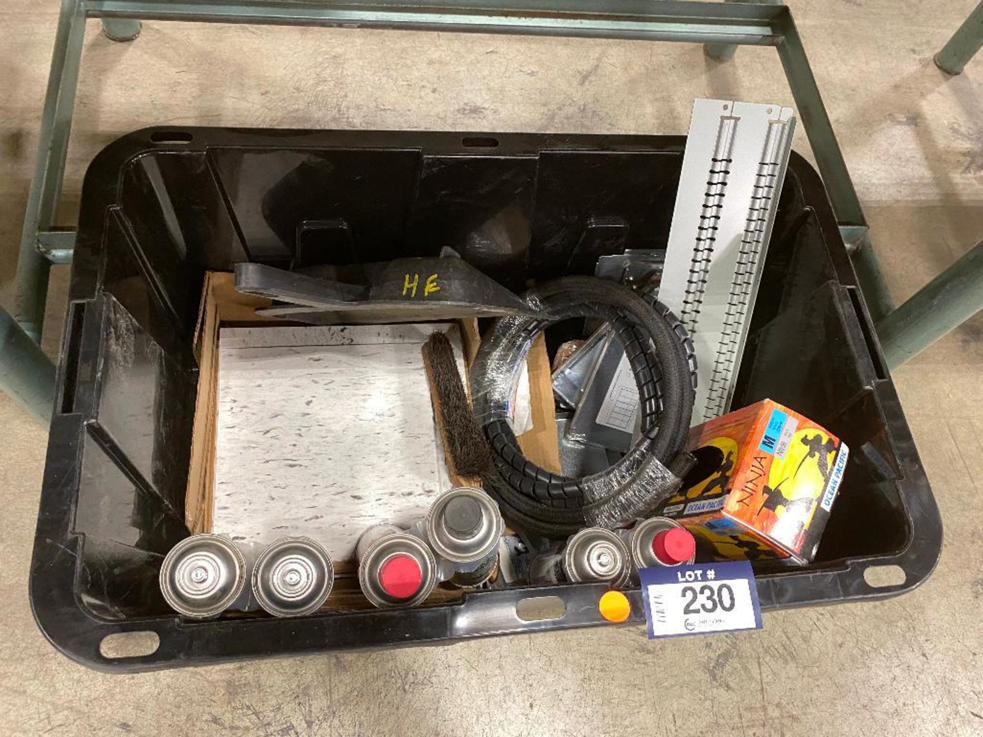 Box of Asst. Flooring Tiles, Fuel Injector Cleaner, Hoses, etc. - Image 2 of 3