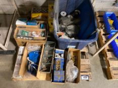 Pallet of Asst. Welding Equipment including Wire, Electrodes, Tips, etc.