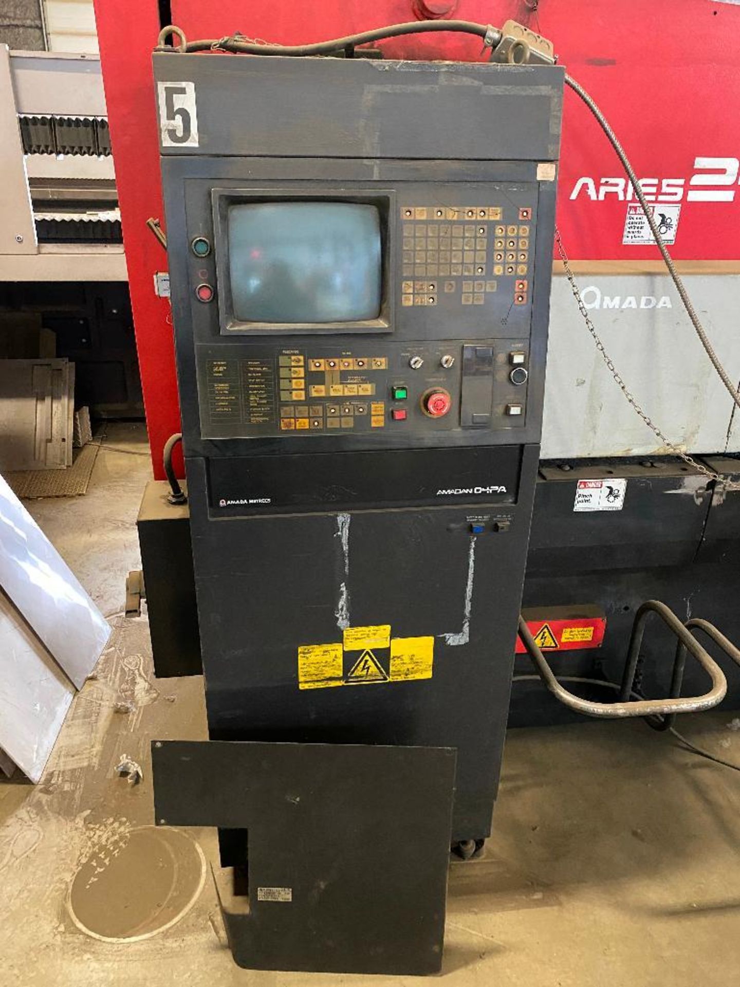 1994 Amada Aries-245 20-Ton Turret Punch Press, 11KVA, 3PH - Image 6 of 13