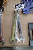 Lot of (3) 1 1/4" Combination Wrenches