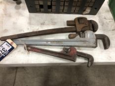 Lot of (3) Asst. Pipe Wrenches