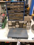 Lot of Asst. Parts Bins and Parts Cases w/ Asst. Contents