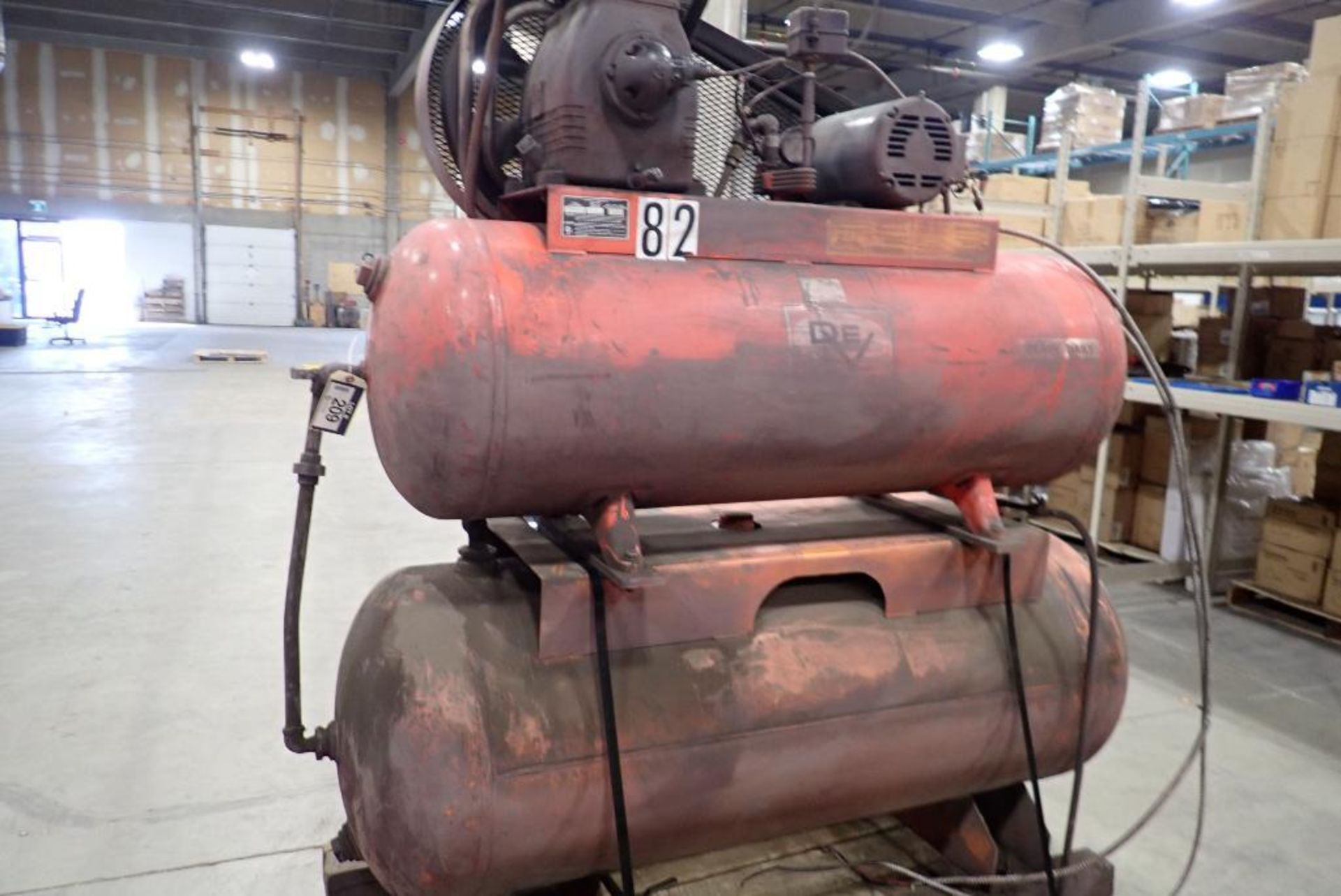 BeVilBiss TAP-5050 5hp Horizontal Air Compressor w/ Air Tank - Image 2 of 5