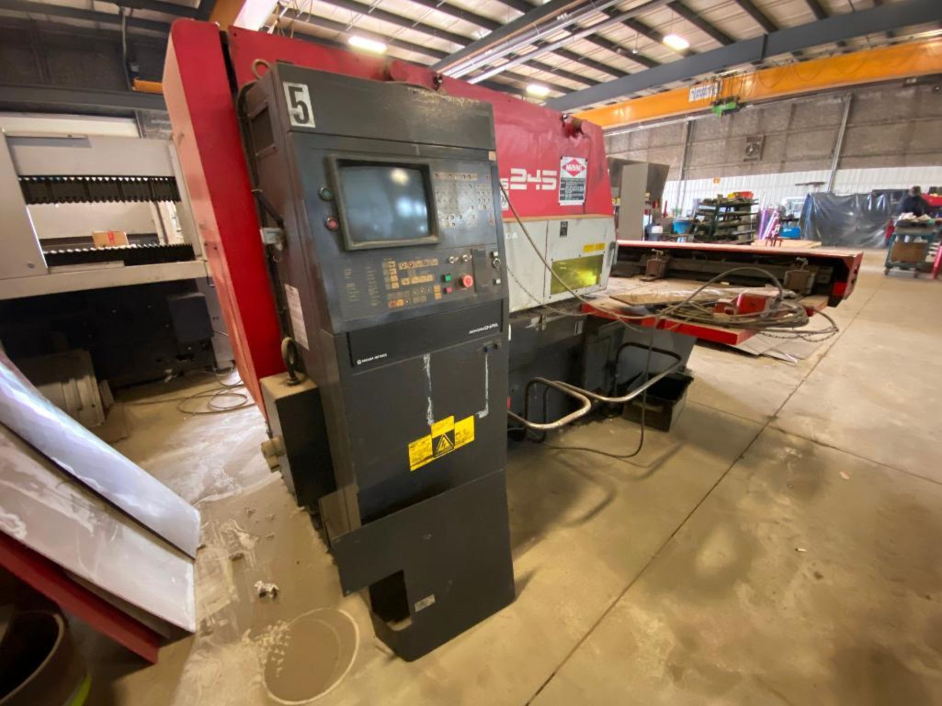 1994 Amada Aries-245 20-Ton Turret Punch Press, 11KVA, 3PH - Image 4 of 13