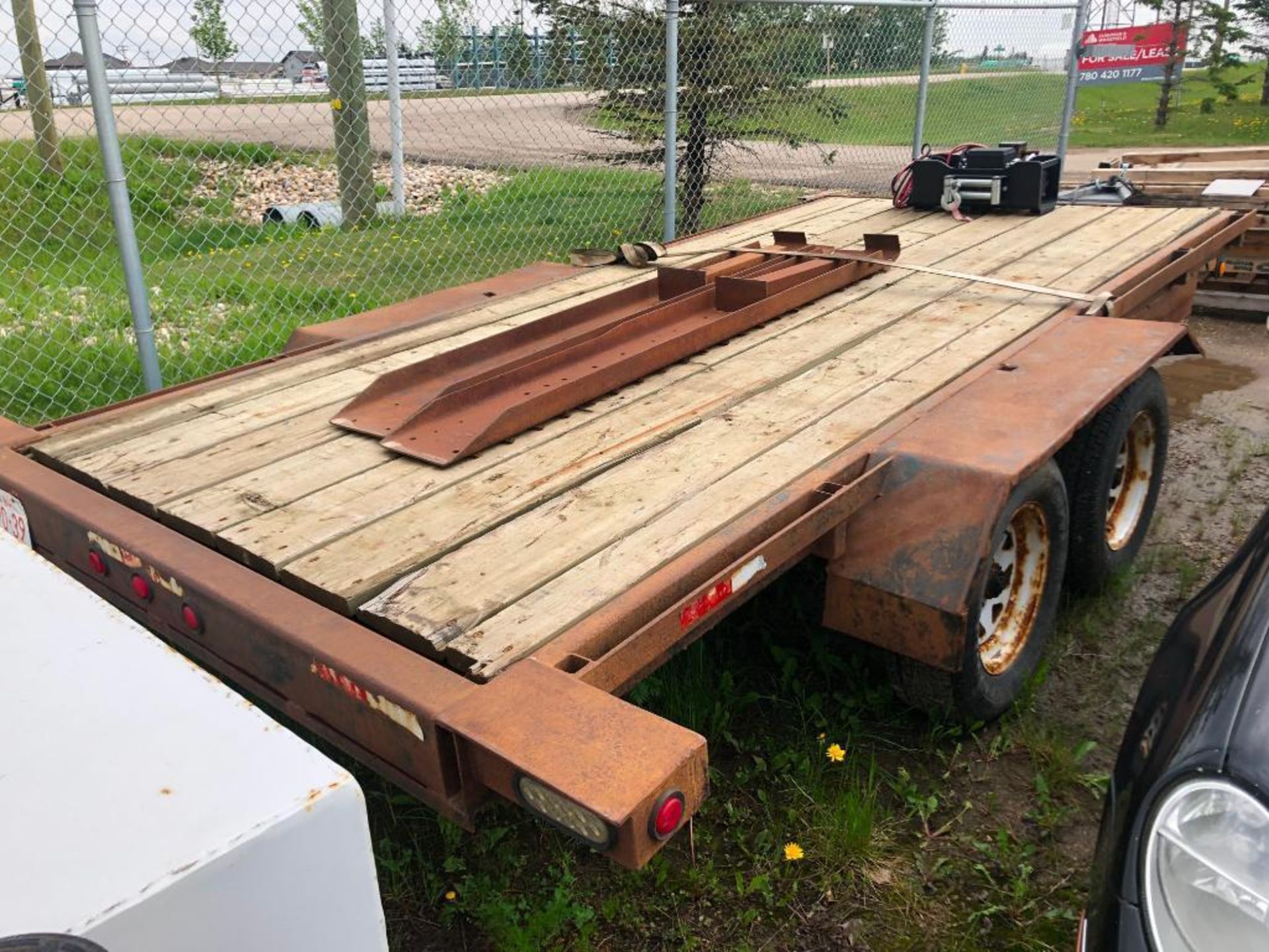 14' Trailer w/ Winch, VIN: OBL - Image 2 of 8