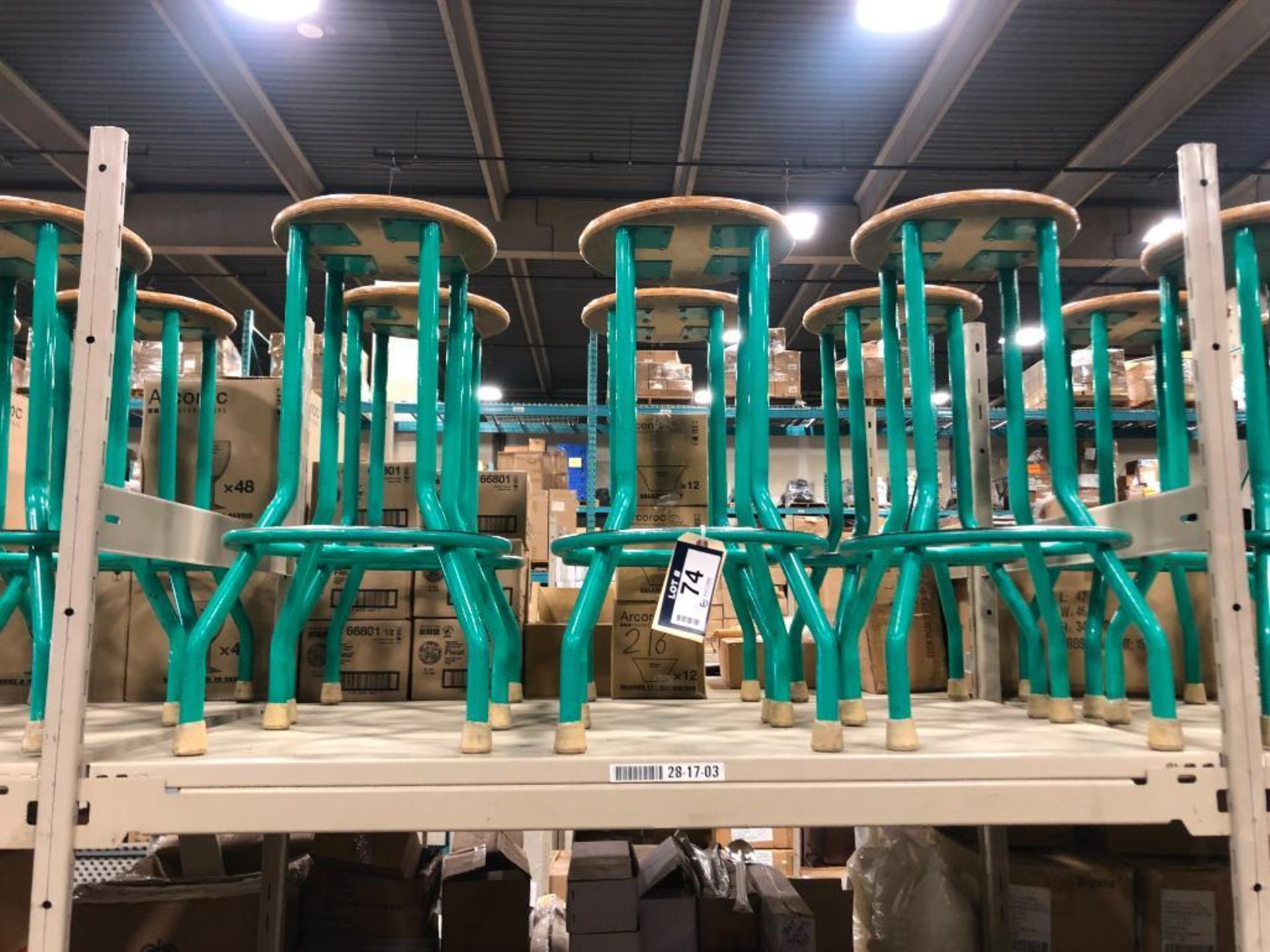 Lot of (6) Asst. Shop Stools