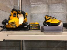 DeWalt DCS575 7-1/4 in. Cordless Circular Saw with Blades & DCB118 Battery Charger w/ 2 Batteries