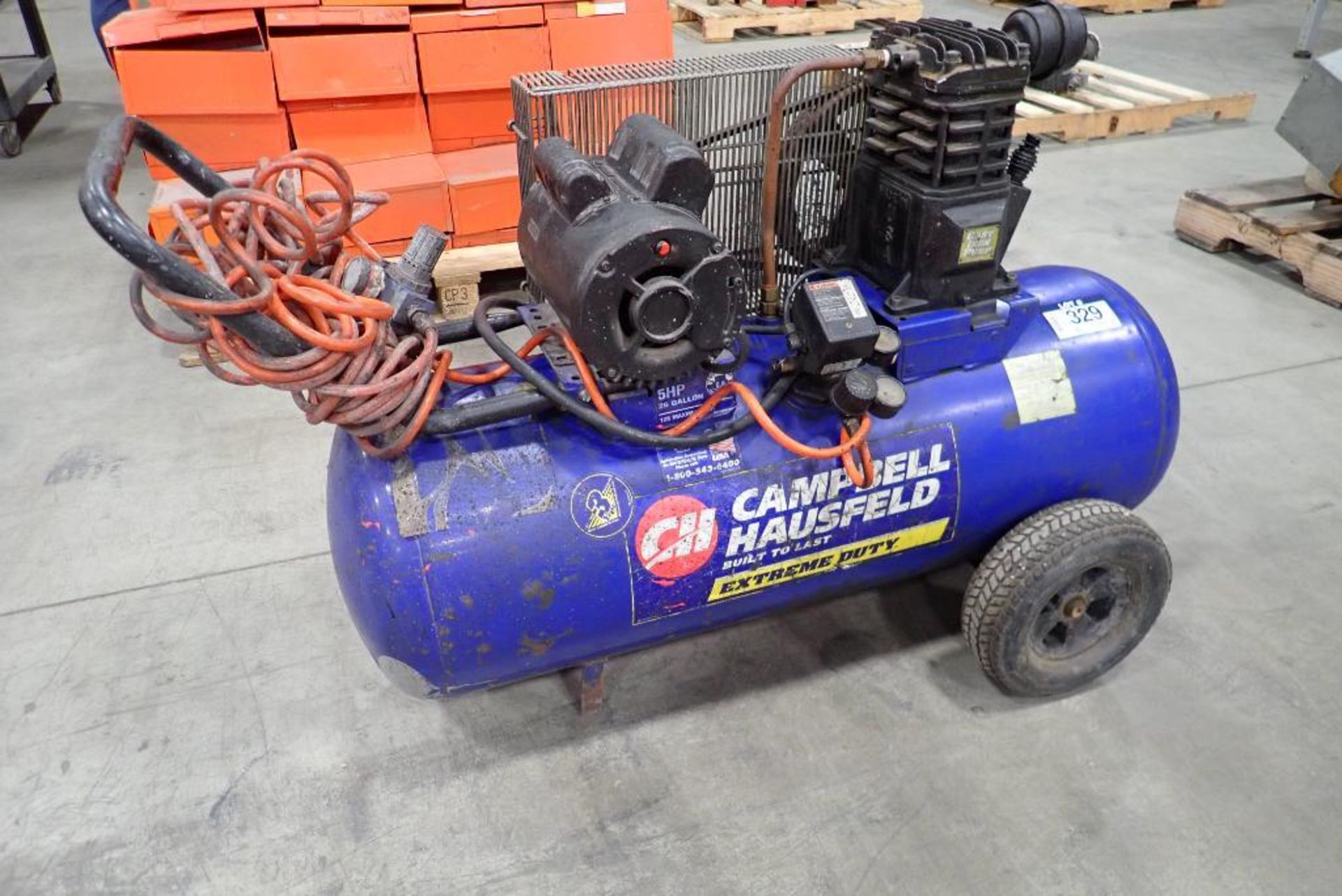Campbell Hausfeld VT629102AJ 26Gal 5HP Contractors Air Compressor