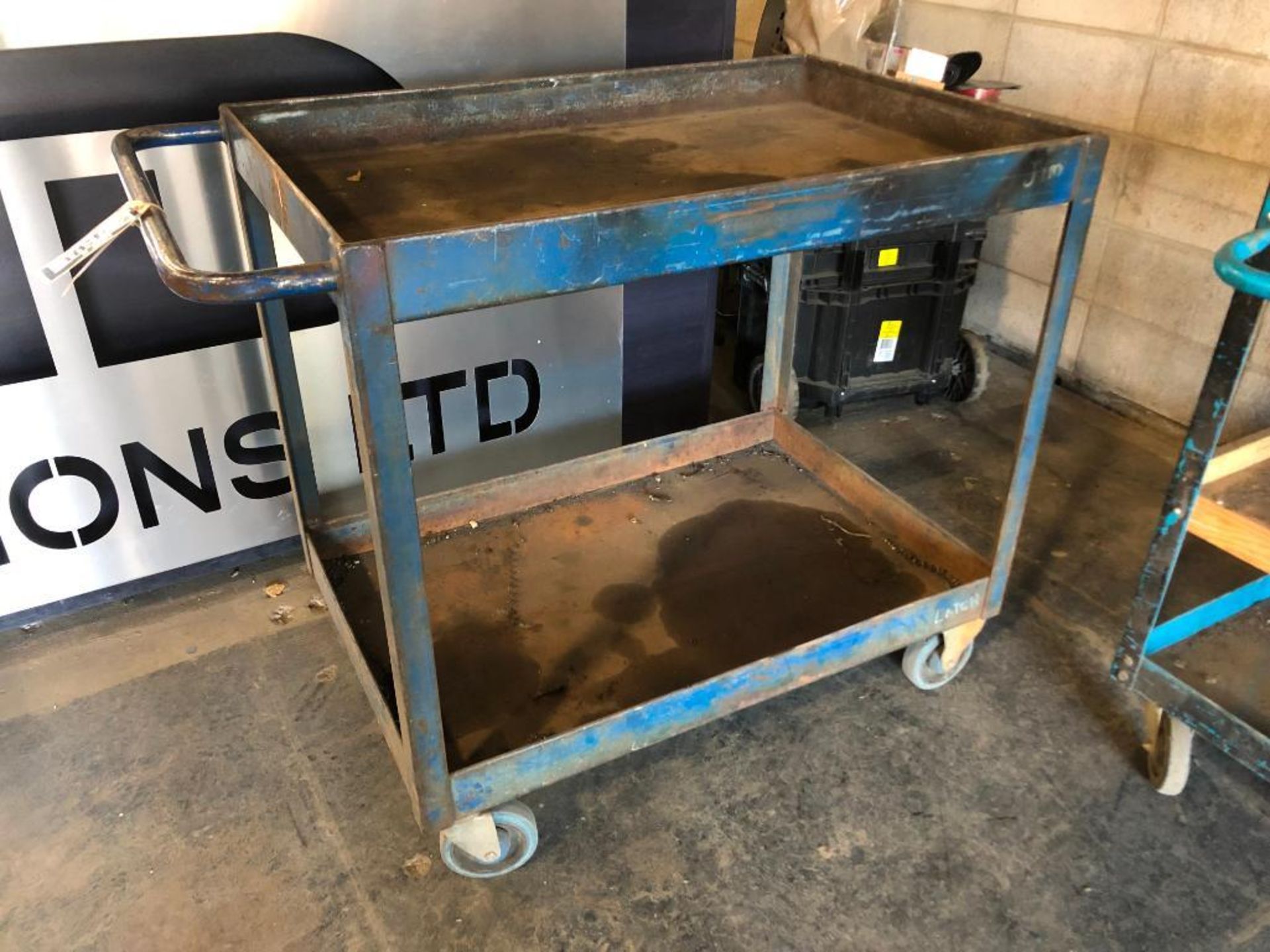 2-Tier Mobile Shop Cart