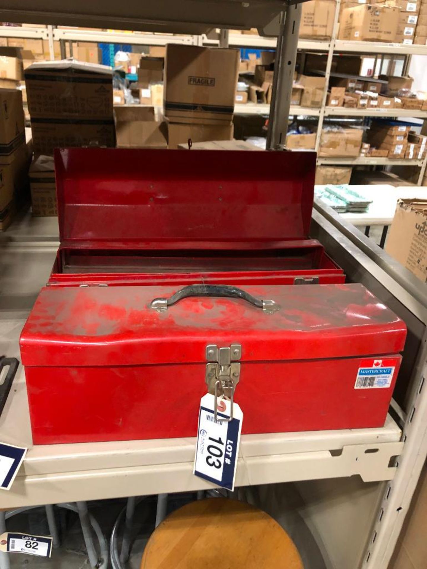 Lot of (2) Asst. Tool Boxes