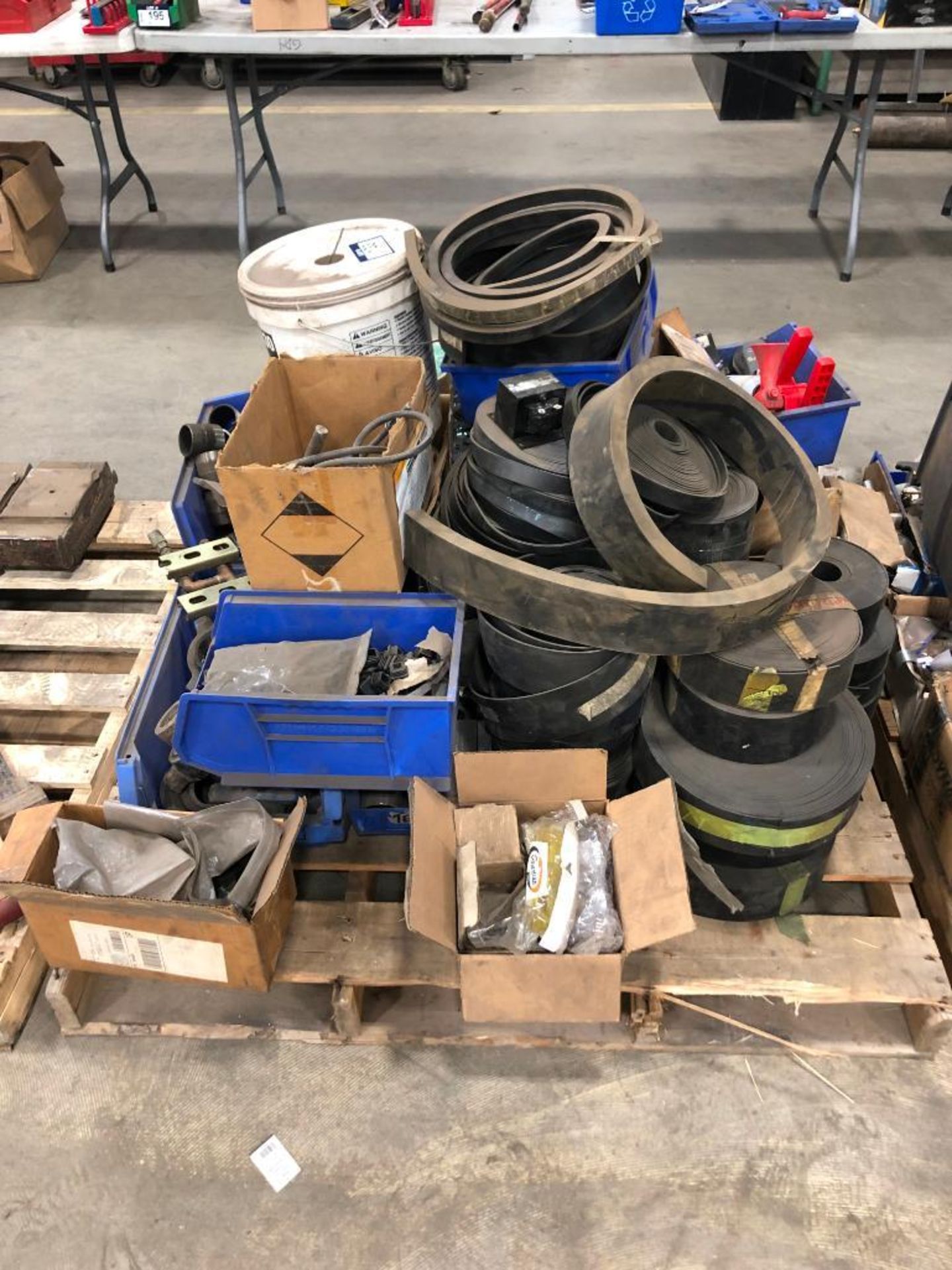 Pallet of Asst. Fittings, Stripping, Rubber, Twine, etc. - Image 3 of 3