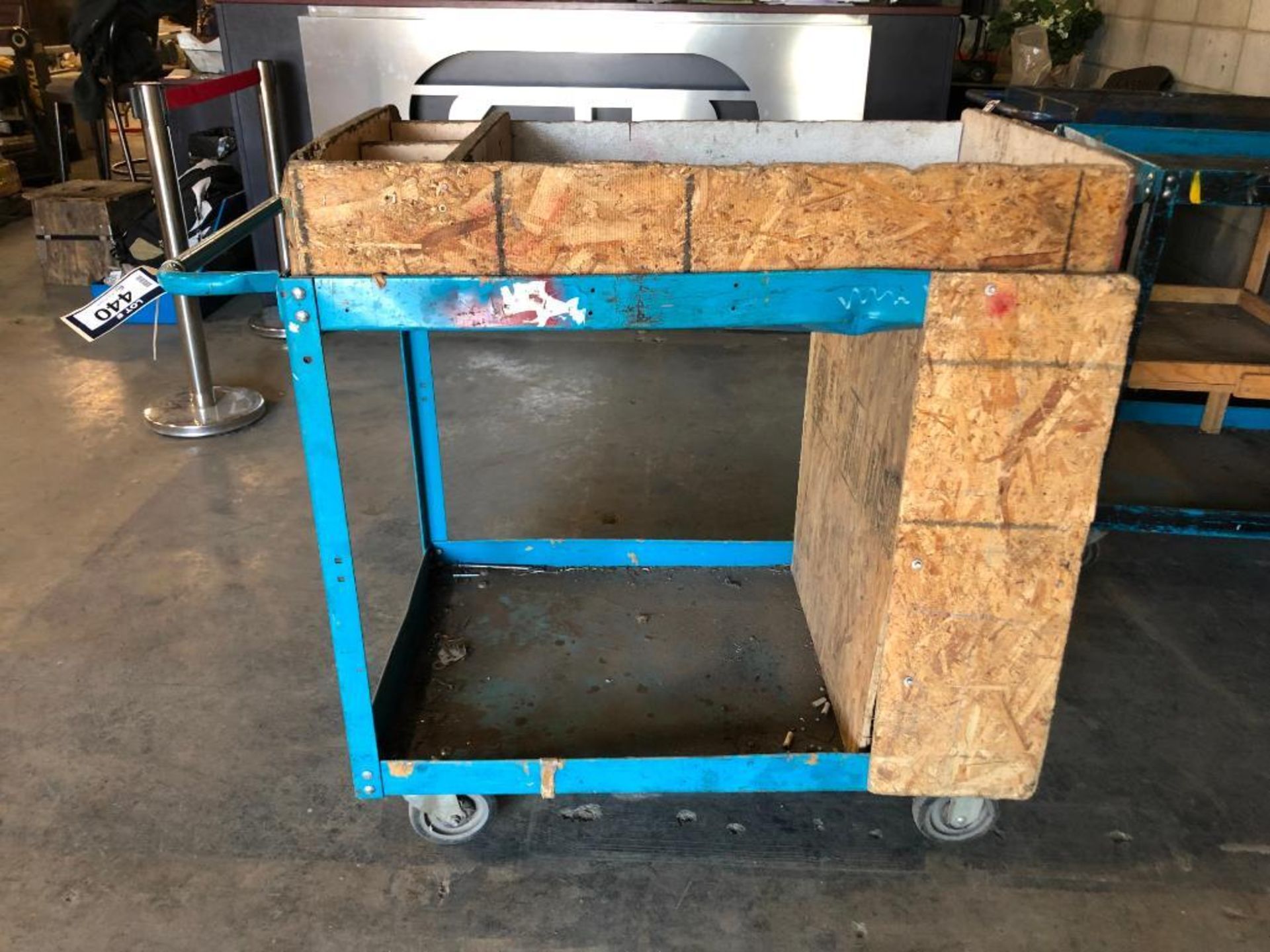 2-Tier Mobile Shop Cart